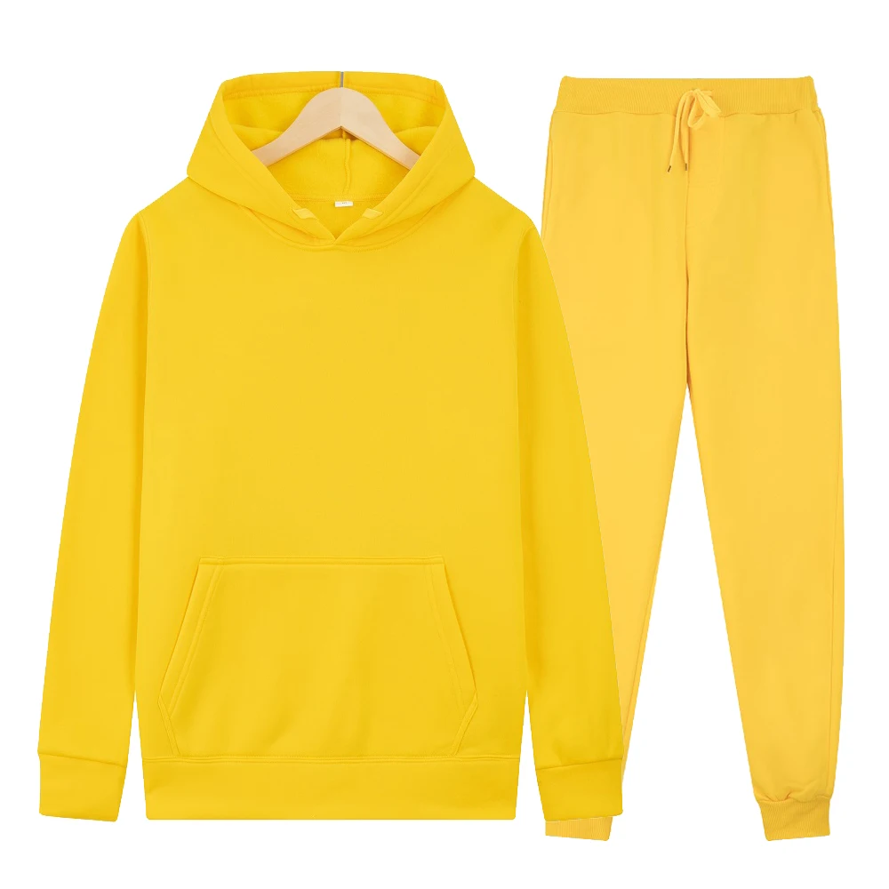 

Осень-зима 2022, флисовые толстовки + брюки, комплект из двух предметов, мужские и женские толстовки, спортивные костюмы, брюки-джоггеры, плотн...