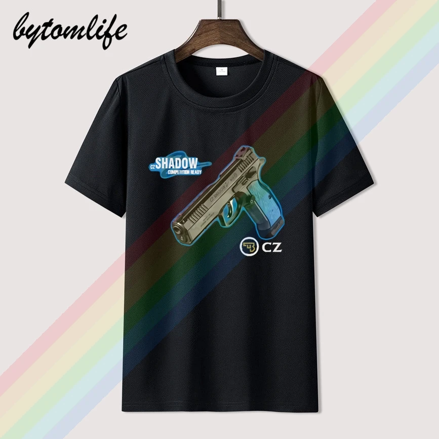 

NEW POPULAR CZ 75 Shadow 2 Mens T-Shirt Tee New Model Design CZ NEW 2019 DESIGN