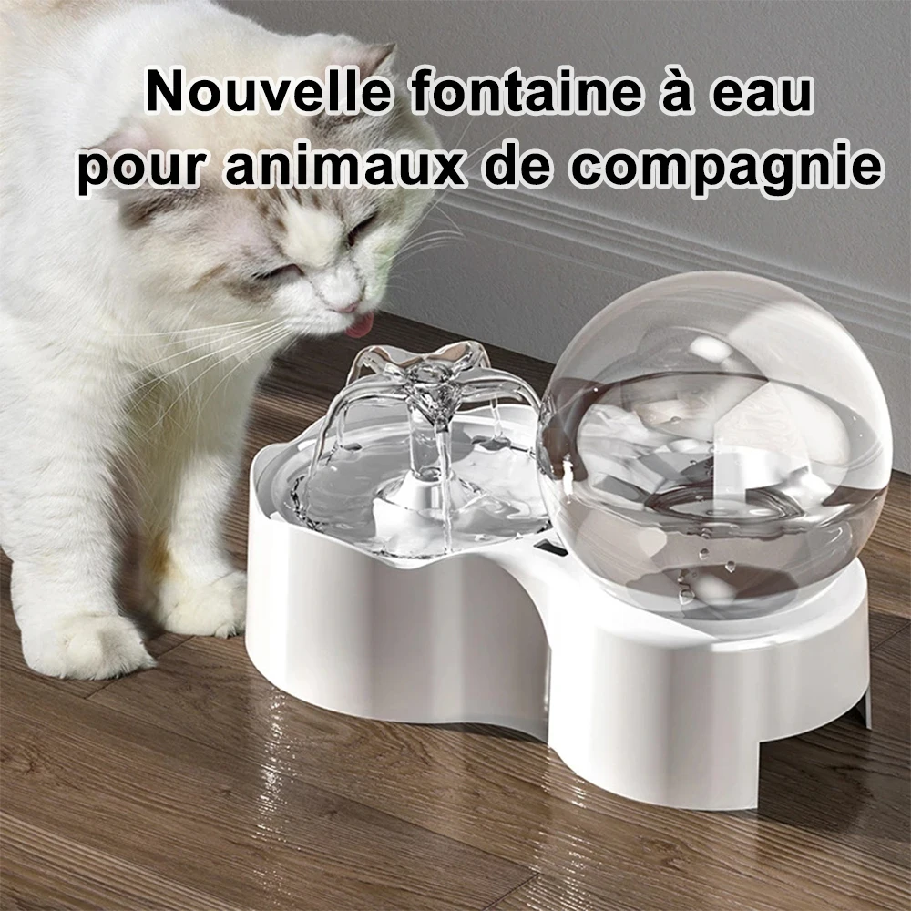 Pet Supplies Dog Cat Water Fountain Mute Drinking Bowl with Motion Sensor Automatic Circulating Water Dispenser Filters Feeder pet cat and dog mute oxygen cycle water fountain dispenser