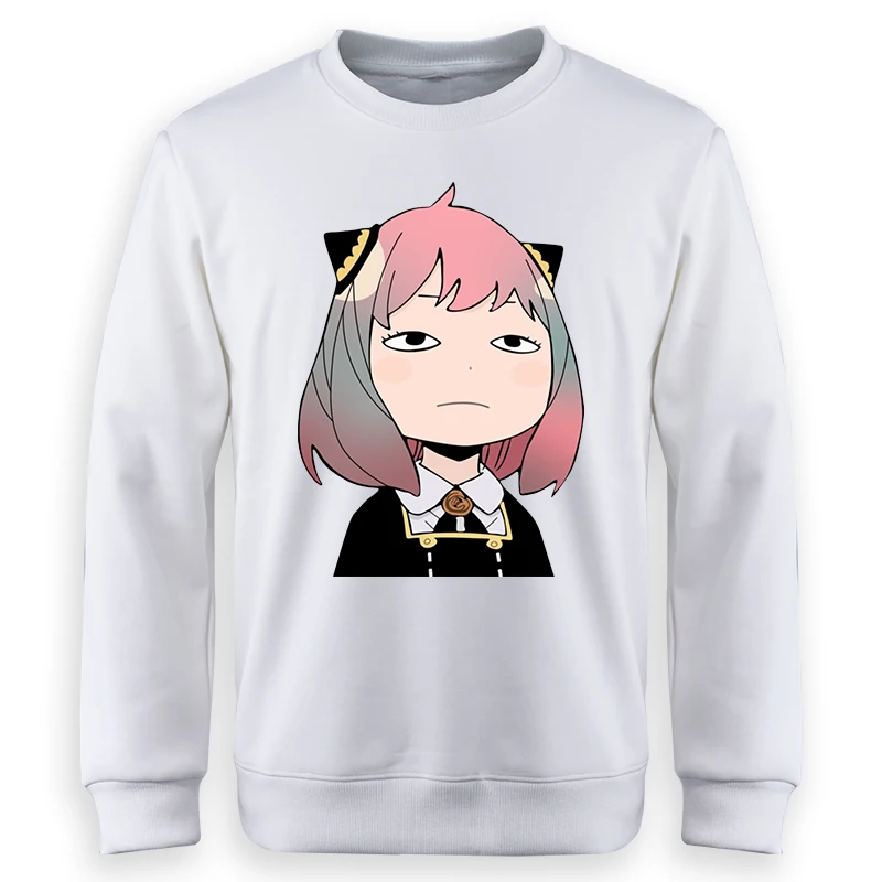

Anya Anime Spy X Family Hoodies Kawaii Cartoon Mens/Women Sweatshirt Couple Sweater Round Neck Casual Long Sleeve Hoody Moletom