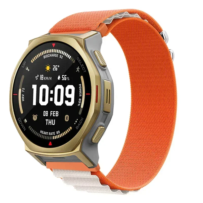 Фото Нейлоновый ремешок Alpine 20 мм 22 мм для Amazfit T-REX3 Pro 48/44 мм, удобный браслет для Amazfit Active Max/3-2, ремень для Xiaomi S5-4-3-2 №5