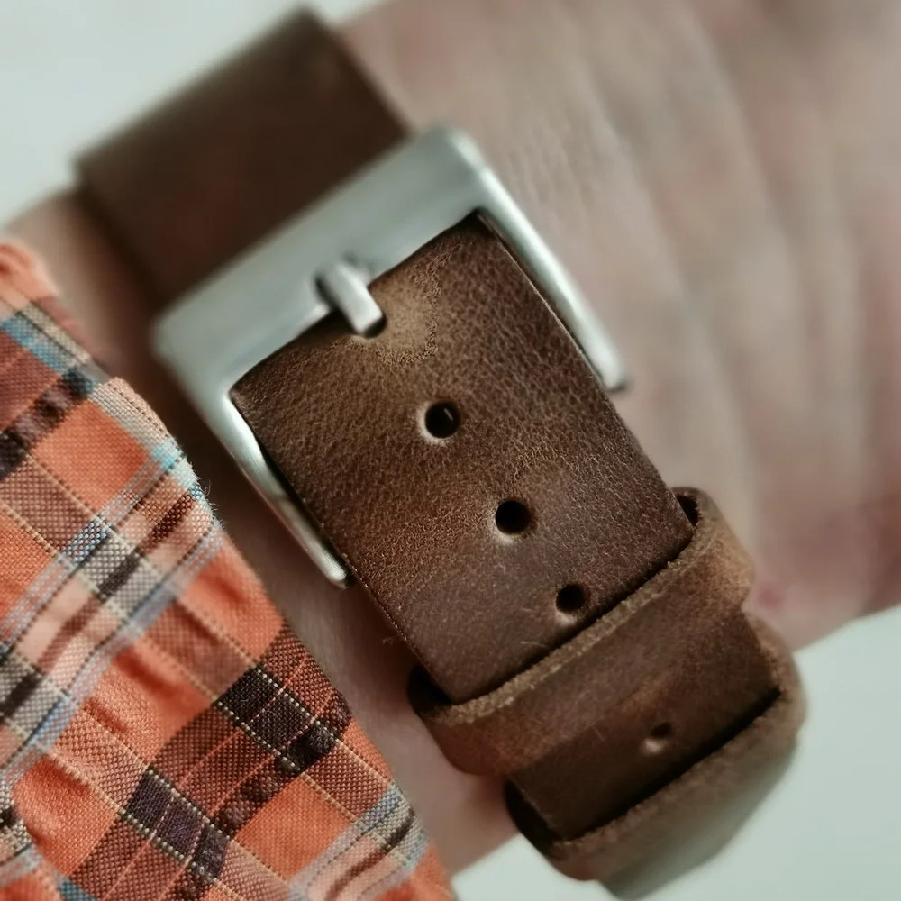 Фото Ремешки для часов HEMSUT из воловьей кожи, быстросъемные, Horween CXL, винтажный ремешок из натуральной кожи для мужчин и женщин, 18, 19, 20, 21, 22 мм №5