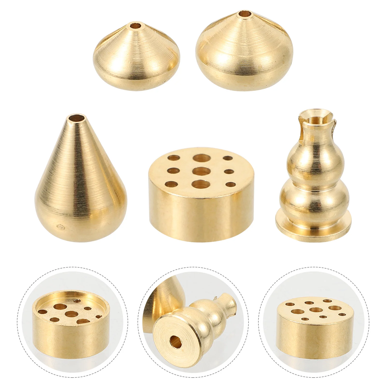 

5pcs Cone Backflow Agarbatti Burner Stand Agarbatti Holder Alloy Cone Burner Cone Holder Burner