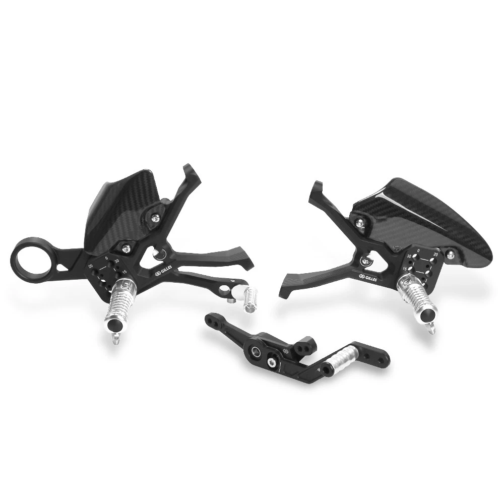 

Для BMW S1000RR M1000RR 2019-2024 2025 мотоциклетная регулируемая доска из углеродного волокна, задний комплект подножек, педаль, поднимающая педаль