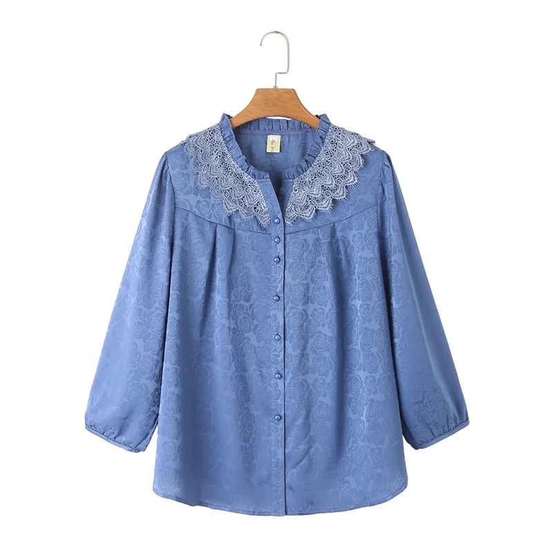 Новый женский весенне - летний пиджак Women 2023 блузка большого размера рубашка с