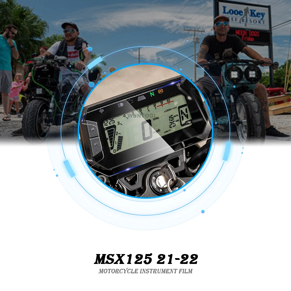 

Защитная пленка для приборной панели MSX 125 мотоцикла TFT LCD для HONDA MSX 125 Rally MSX125 MSX 125 2021-2022 защита для экрана приборной панели
