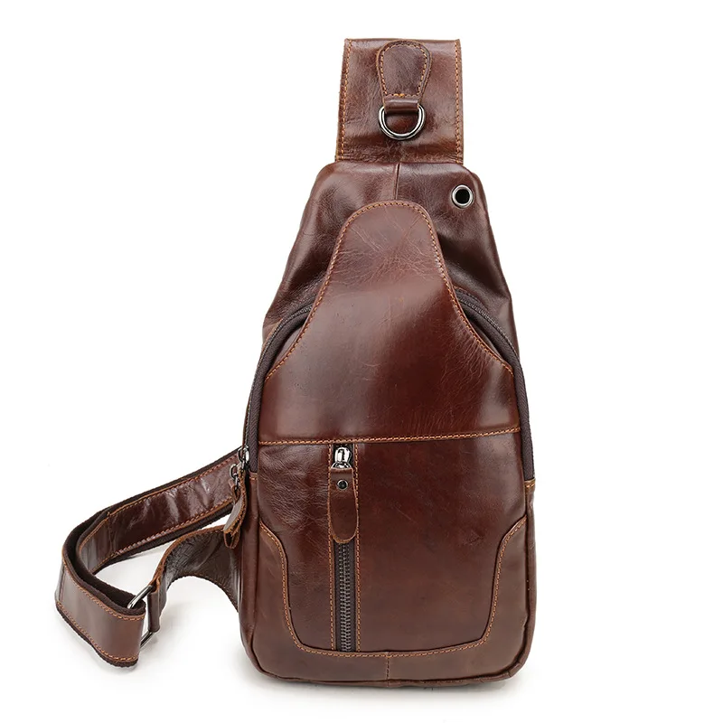 Men Messenger Bag Leather Casual Crossbody Bag Fashion Men's Chest Bag Handbag Male Shoulder Bag