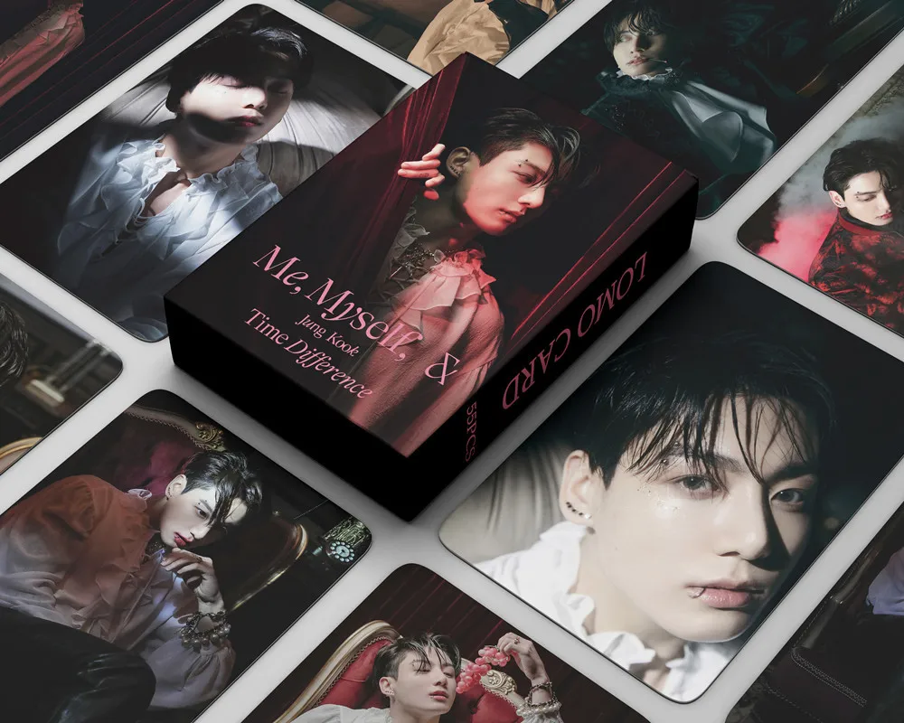 

55Pcs/Set Kpop Group JUNG KOOK Photocards Lomo Cards HD Photocard Postcard Cute Print Card Poster for Korea Fans Gift