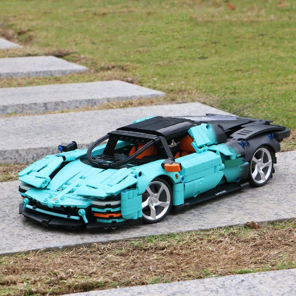 TUOMU дизайнерский строительный блок Гоночная Серия 1: 14 фиолетовый Шарм Auroras FL