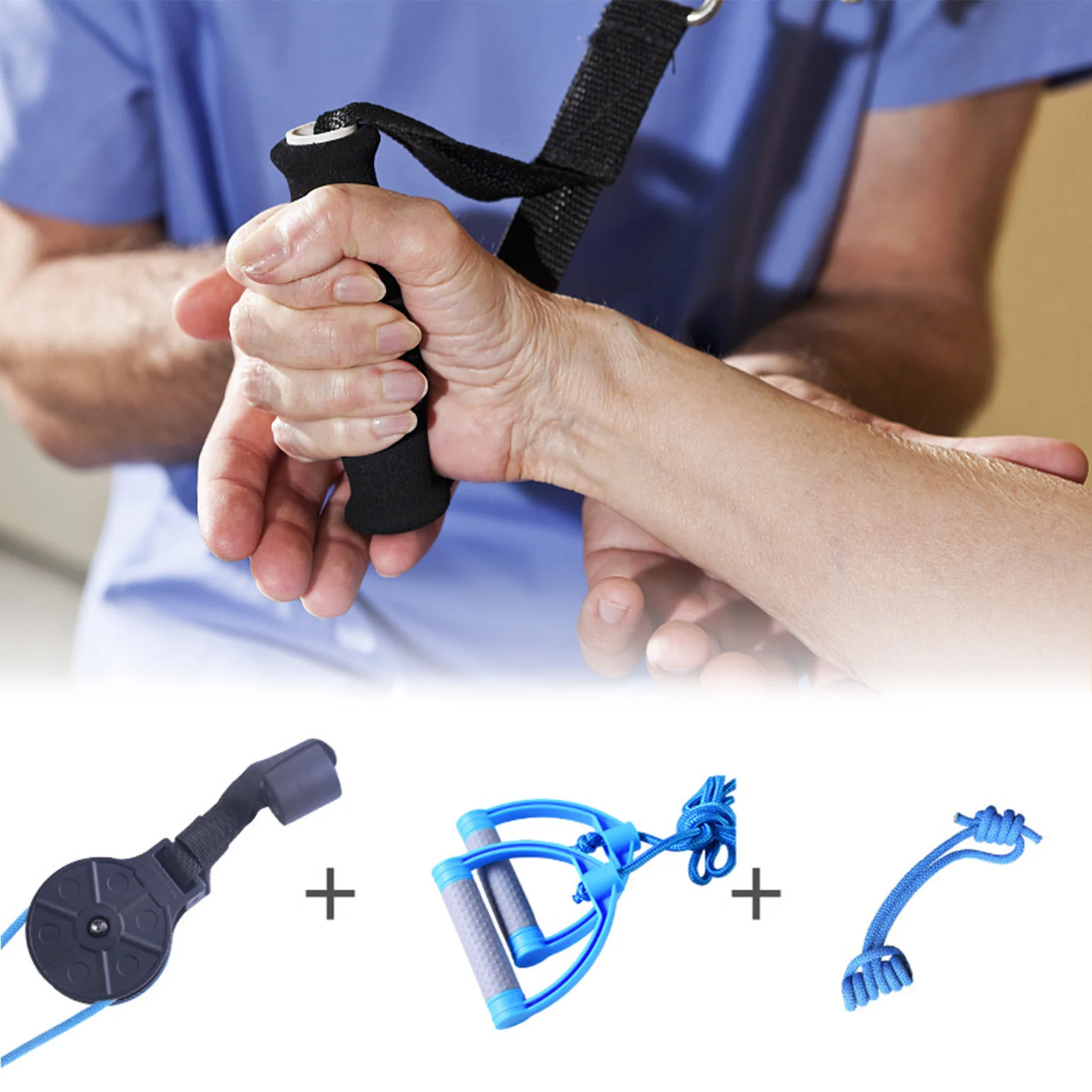 

Shoulder Exercise Pulley Over Door Rehab Exerciser For Frozen Shoulder Arm Rehabilitation Training Equipment Kit Set For Elderly