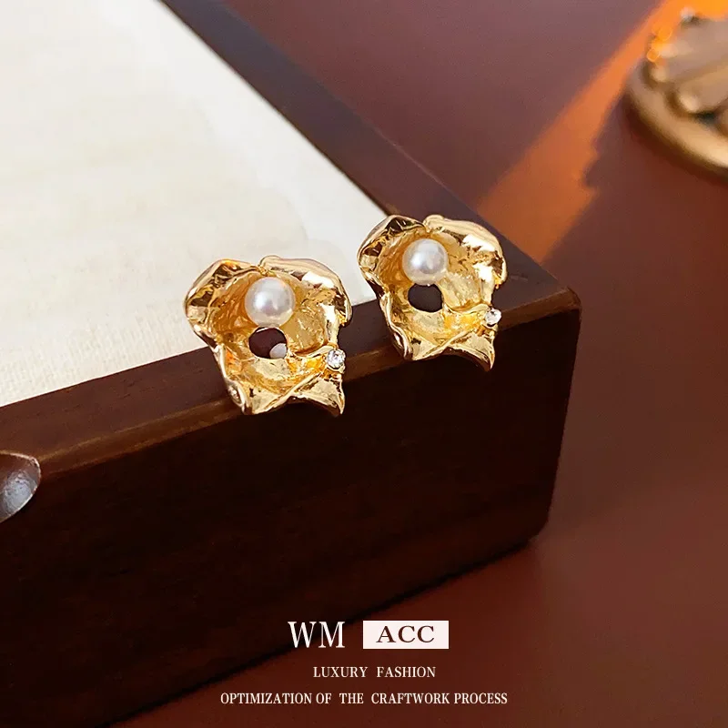 Винтажные серебряные иглы с жемчугом и цветком уникальные элегантные модные