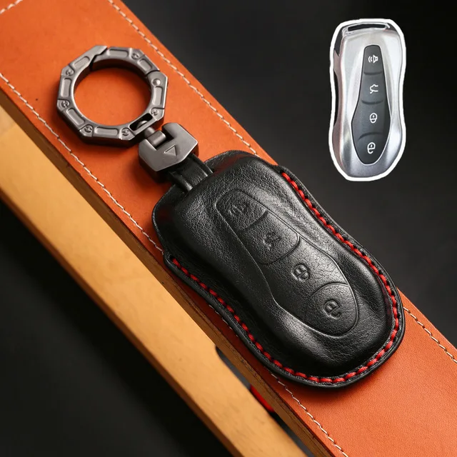 

1 шт., кожаный брелок для ключей Geely Tugella 2020 Boyue Atlas Pro Gili Tugella с 4 кнопками