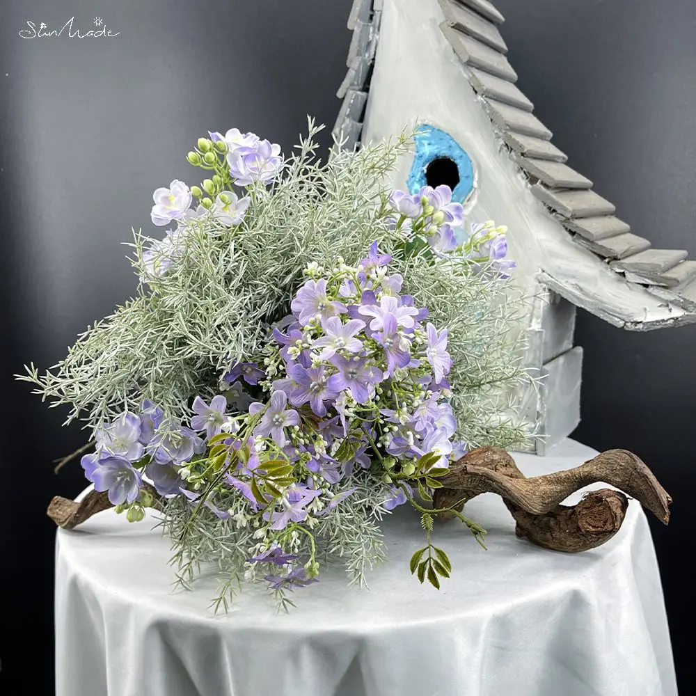 SunMade игольчатая сосновая трава эвкалипт пластиковые искусственные растения