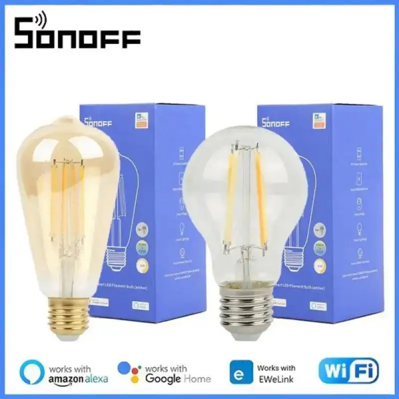Умная лампа SONOFF Wi-Fi 7 Вт E27 B02F-ST64 B02-F-A60 светодиодная для экономии энергии