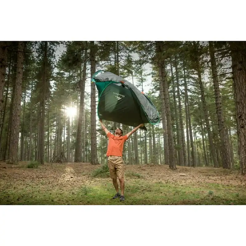 

Deluxe Blue 2-Person Camping Tent.