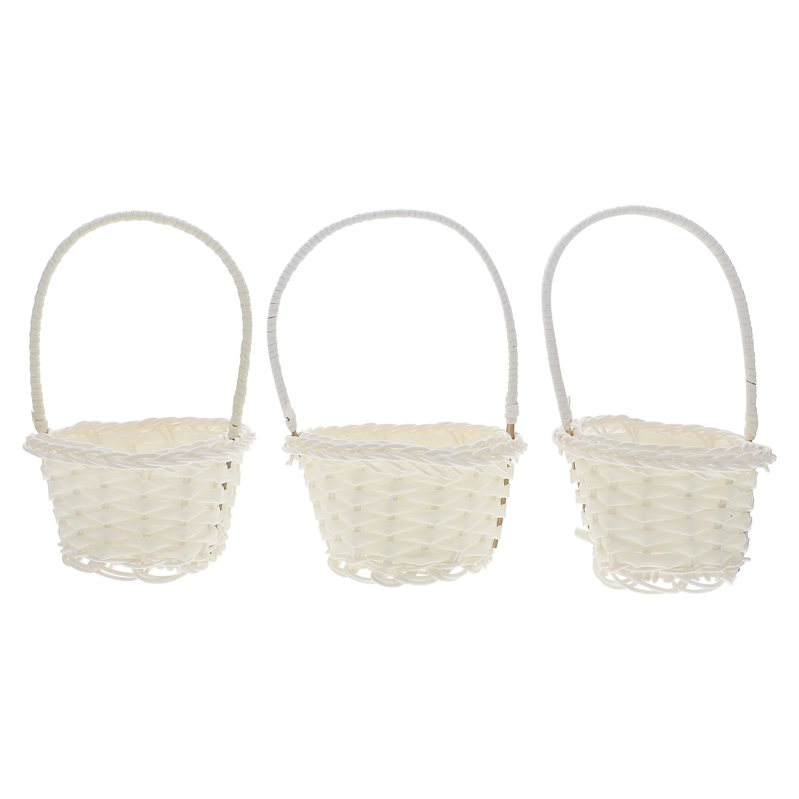

Basket Baskets Flower Rattan Woven Mini Candy Wedding Small Girl Easter Gift Wicker Party Handlestoragedollhouse Weaving Tiny