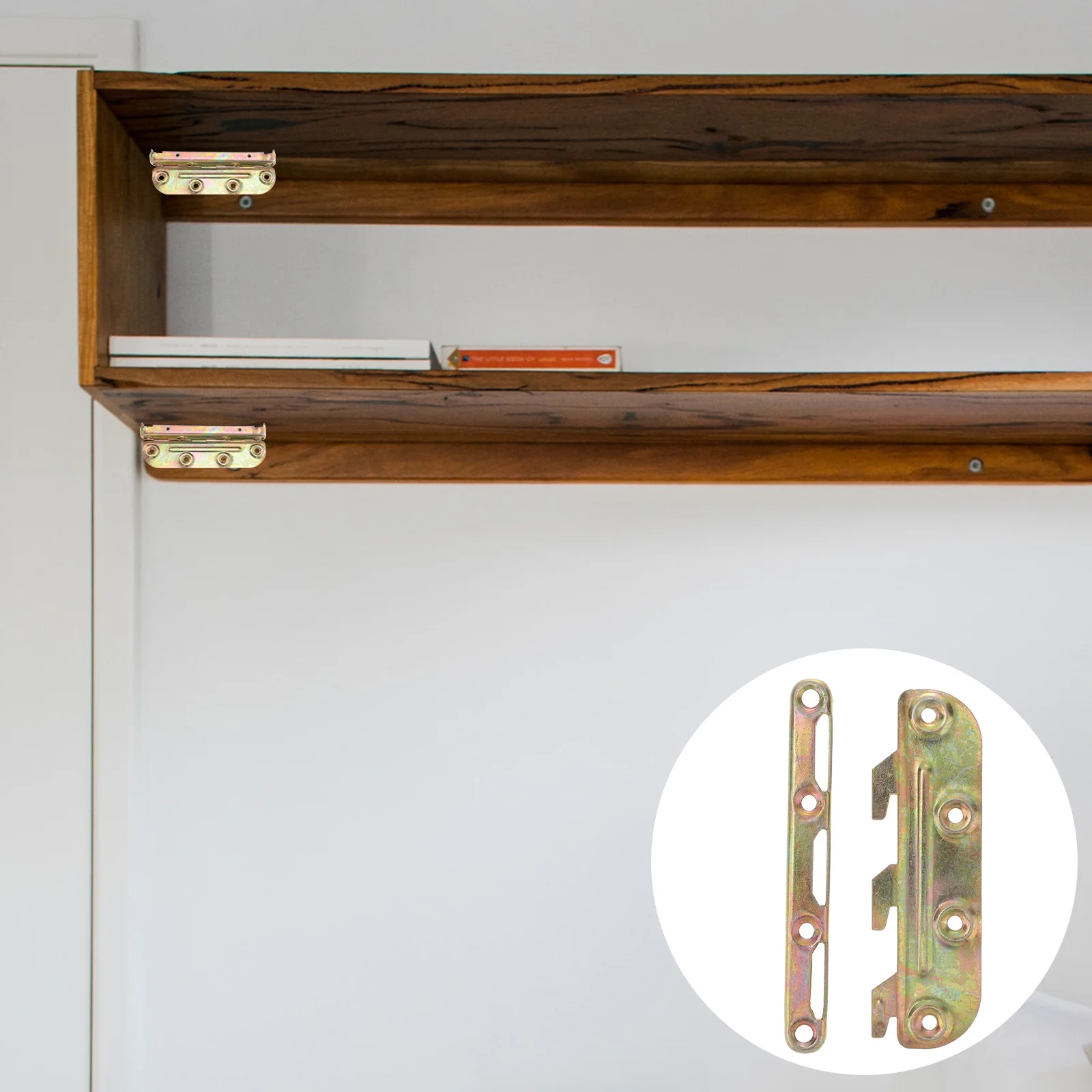 

4 Sets Bed Frame Bed Post Bracket Thickness Bed Rail Hooks Bed Accessories