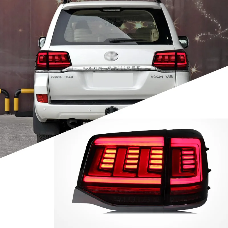 Подходит для Toyota Land Cruiser 2016-2020 задний фонарь в сборе LC200 модифицированные задние