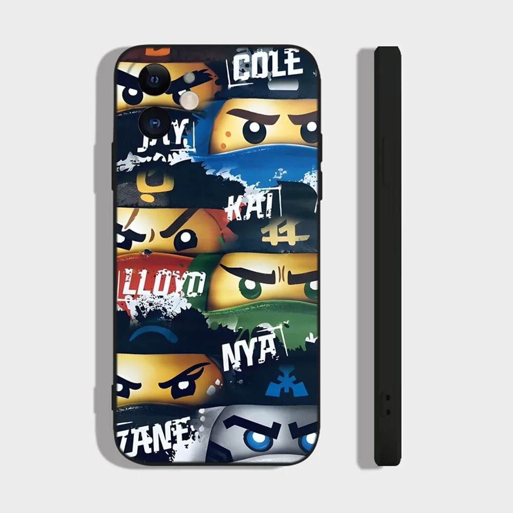 Anime N-NinjagoS Cool L-LEGOS Phone Case For iPhone 16 15 14 13 12 11 Plus Pro Max XR XS X 7 8 SE Mini Silicone Soft