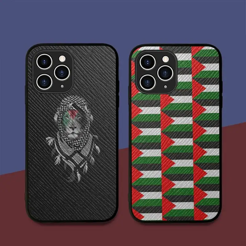 

Palestine Flag Phone Case Hard Leather Case for iPhone 11 12 13 Mini Pro Max 8 7 Plus SE 2020 X XR XS Coque