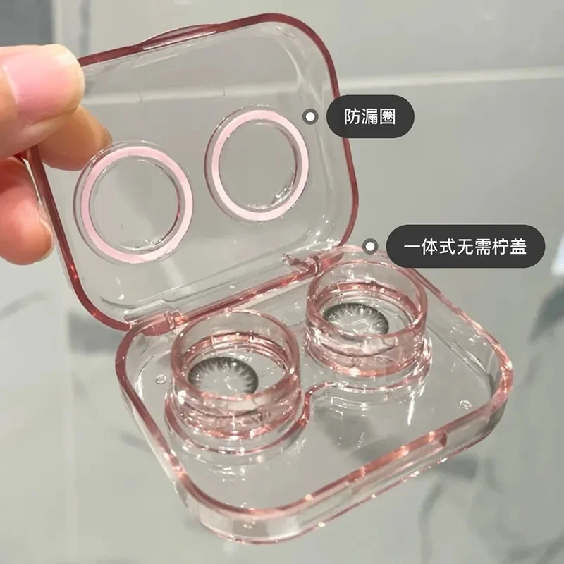 

1PC Contact Lens Case Square Travel Portable Solid Color Lens Cover Container Holder Storage Soaking Box Fashion Accessories