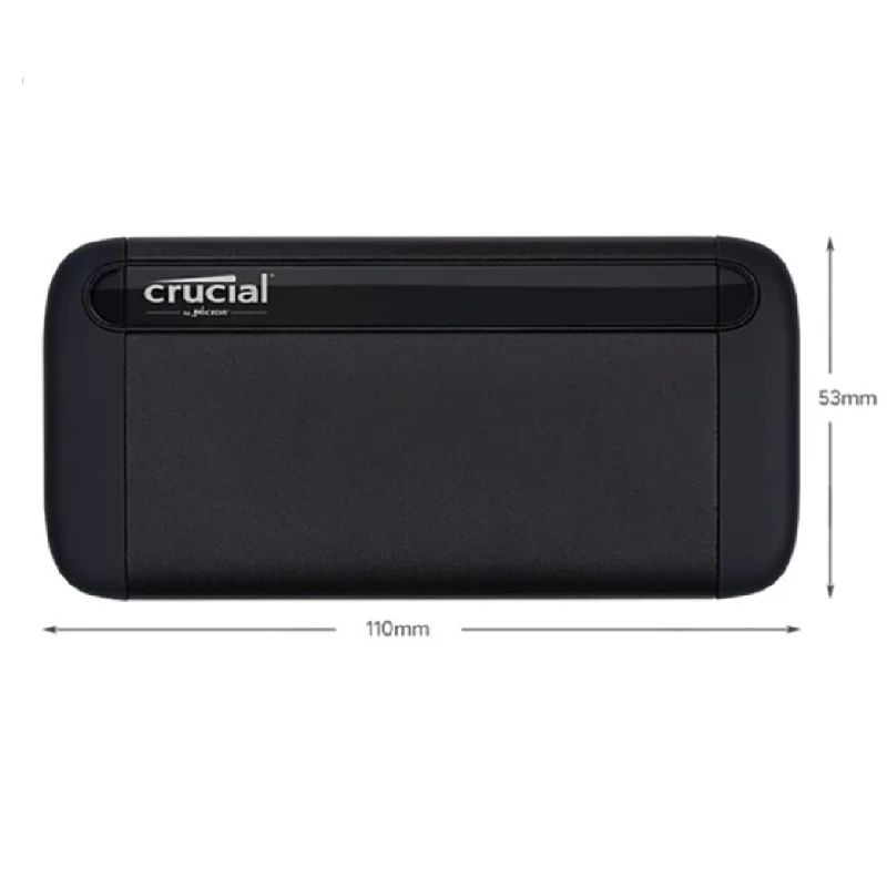 Crucial X8 1TB 2TB Portable SSD Up to 1050MB/s USB 3.2 Type-C External Solid State Drive X6 500G 4T Speed 800MB/s storage drive 2
