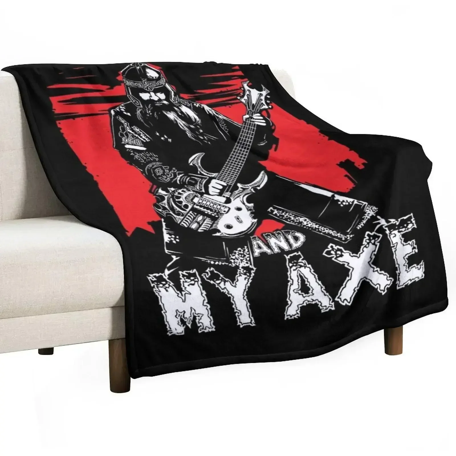 Одеяло Gimli and My Axe из тяжелого металла теплое большое тонкое одеяло на заказ