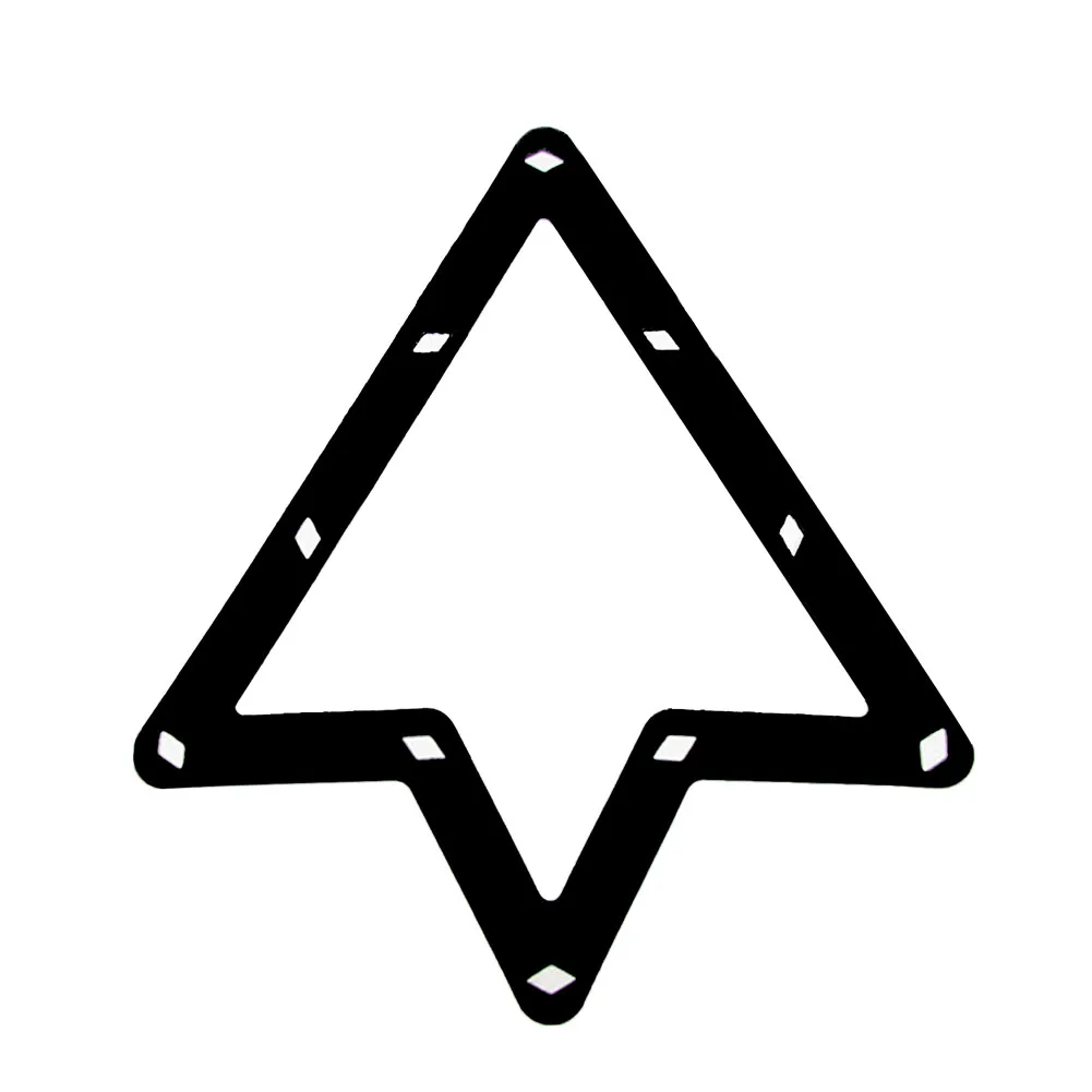 

6pcs Cue Accessories Pool Table Black Ball Holder Practical Placing Reusable Triangle Billiard Rack Thin Sheet Positioning
