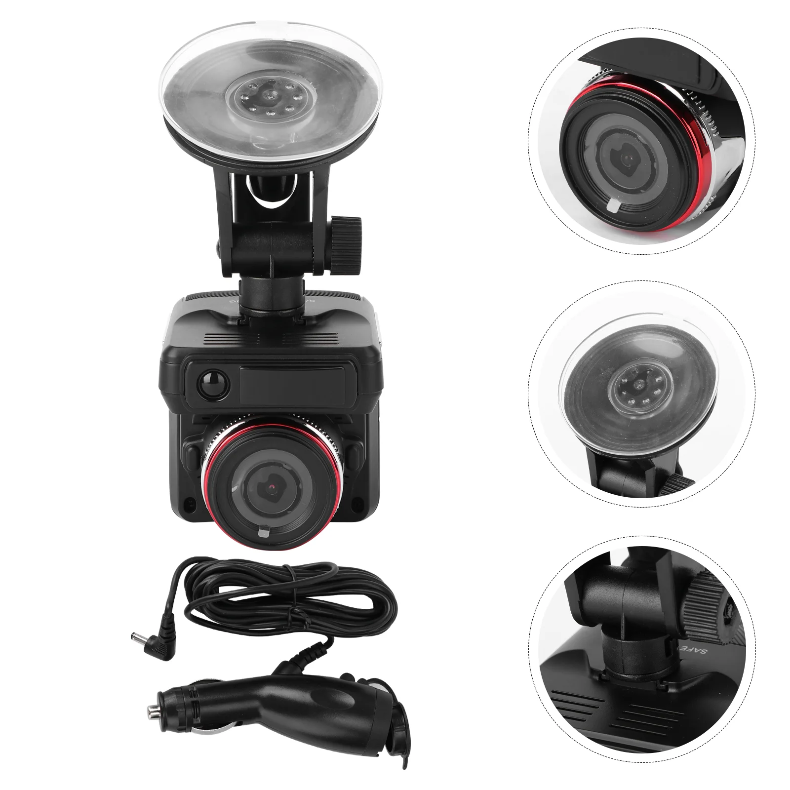 

12V Dash Cam Car Alarm System - English Russian (Black)