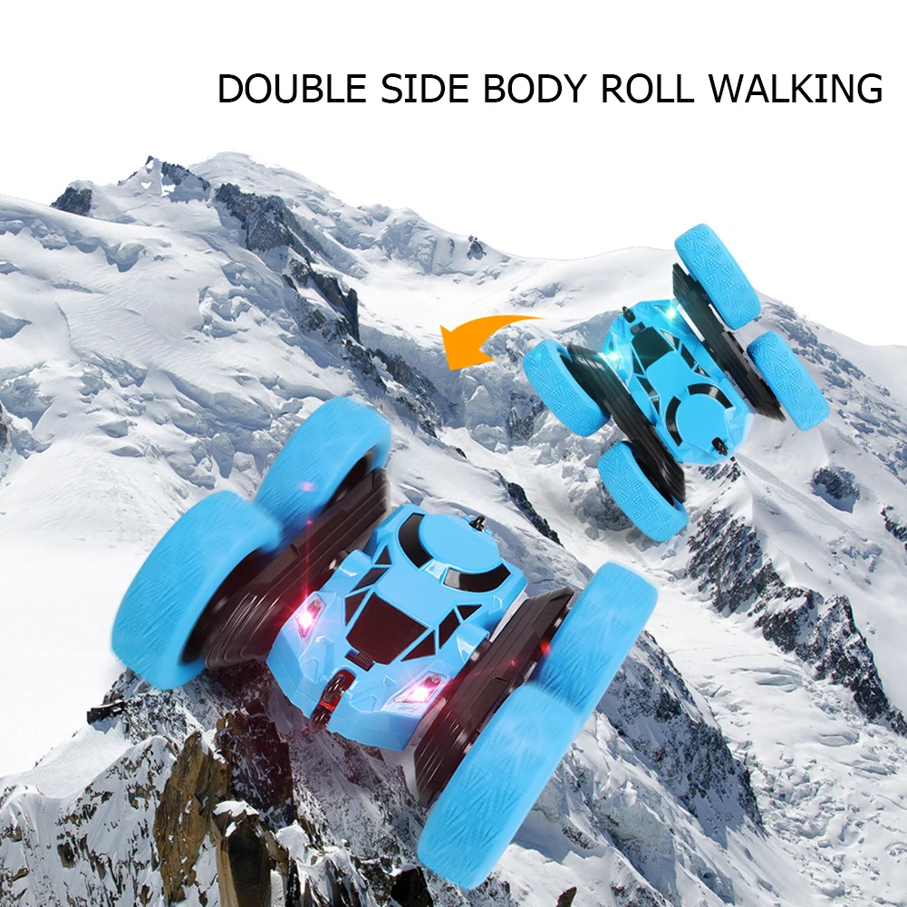 

Rock Crawler Roll Car Double-sided 360 Degree Classic Educational Assemble Toys 2.4G 1/24 Stunt Drift Buggy RC Car