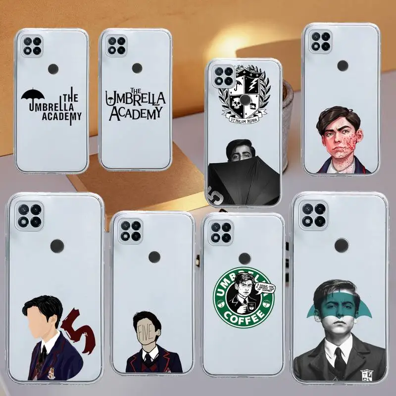 

The Umbrella Academy TV series Phone Case Transparent for Xiaomi redmi note x f poco 10 11 9 7 8 3 i t s pro cover shell coque