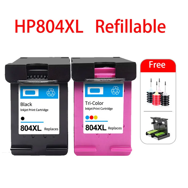 Фото Совместимый многоразовый картридж для принтера HP804 804XL 804XXL Envy Photo 7132 7134 7155 7158 7164 7800 7820 7822 7830 7855 №4