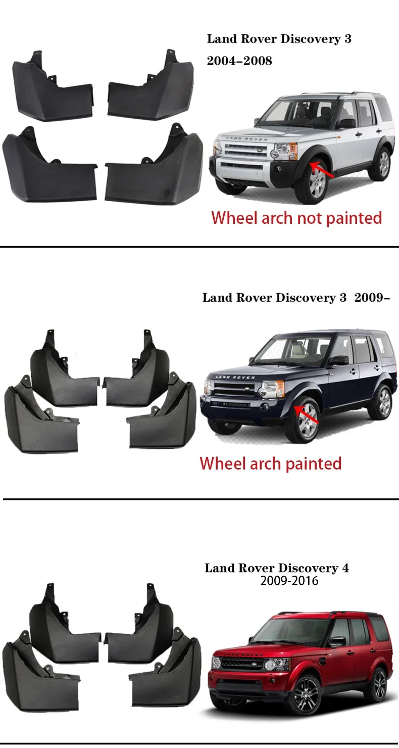 Автомобильное крыло для Land Rover Discovery 3 4 2004-2016 брызговик на пластиковые аксессуары