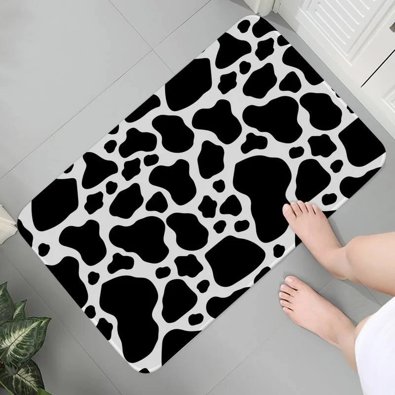

Anime Living Room Bedroom Carpet Soft Flannel Rug Mats Coffee table Black And White Zebra Texture Area Rugs Prayer Rug