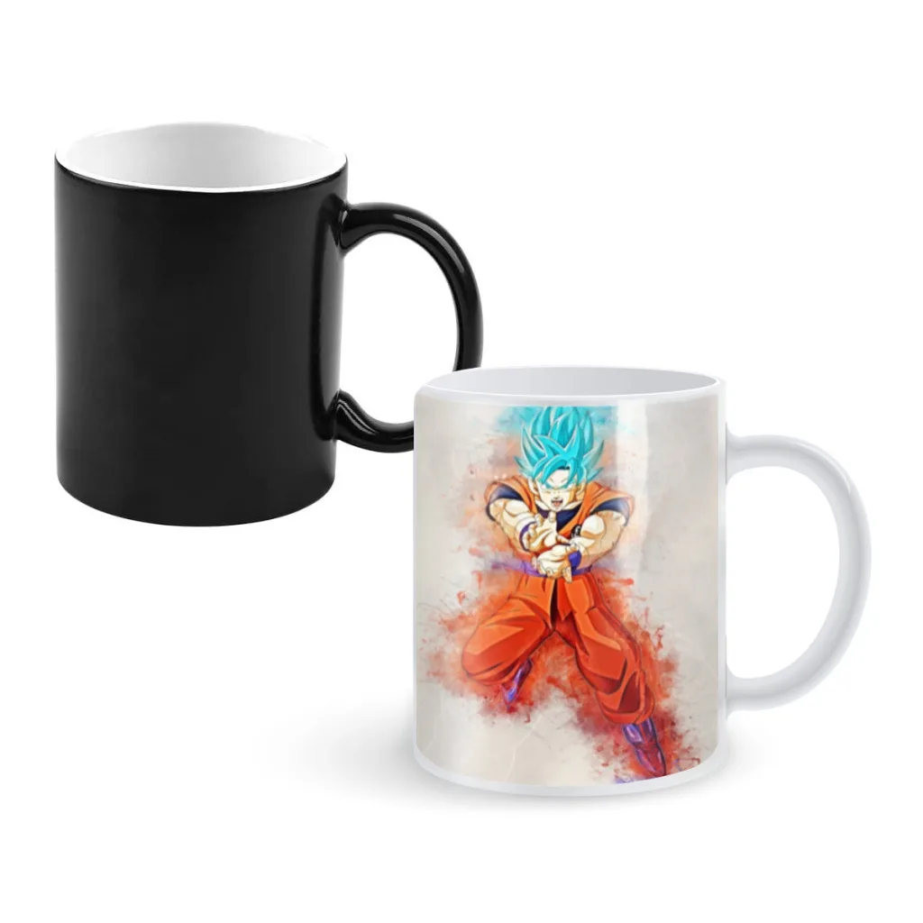

Watercolor-dragon-ball-vip 350ml One Piece Coffee Mugs And Mug Creative Color Change Tea Cup Ceramic Milk Cups Novelty Gifts
