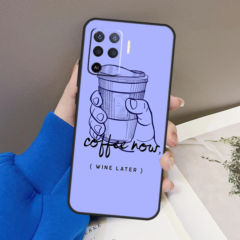 Кофейная винная чашка для OPPO A54 A74 A94 A53S A1K A15 A16 A3S A5S A83 A91 A93 A5 A9 A53 A31 A52 A72