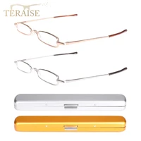 teraise 2pack unisex mini reading glasses portable spectacle presbyopic glasses spring hinge readers