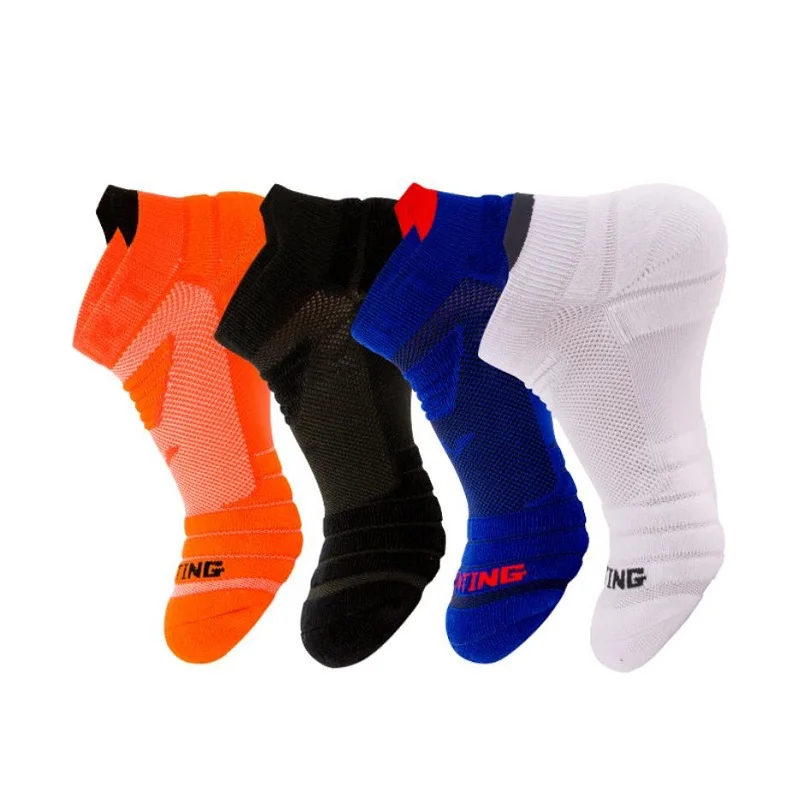 3 Pairs Professional Sports Cycling Socks Breathable Moisture Wicking Thicke Towel Terry Cotton Short Sock Casual Ankle Socks