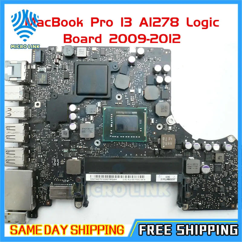 Материнская плата A1278 для MacBook Pro 13 &quot логическая с I5 2 5 ГГц/I7 9 ГГц 820-3115-B 2008 2009 2010 2011