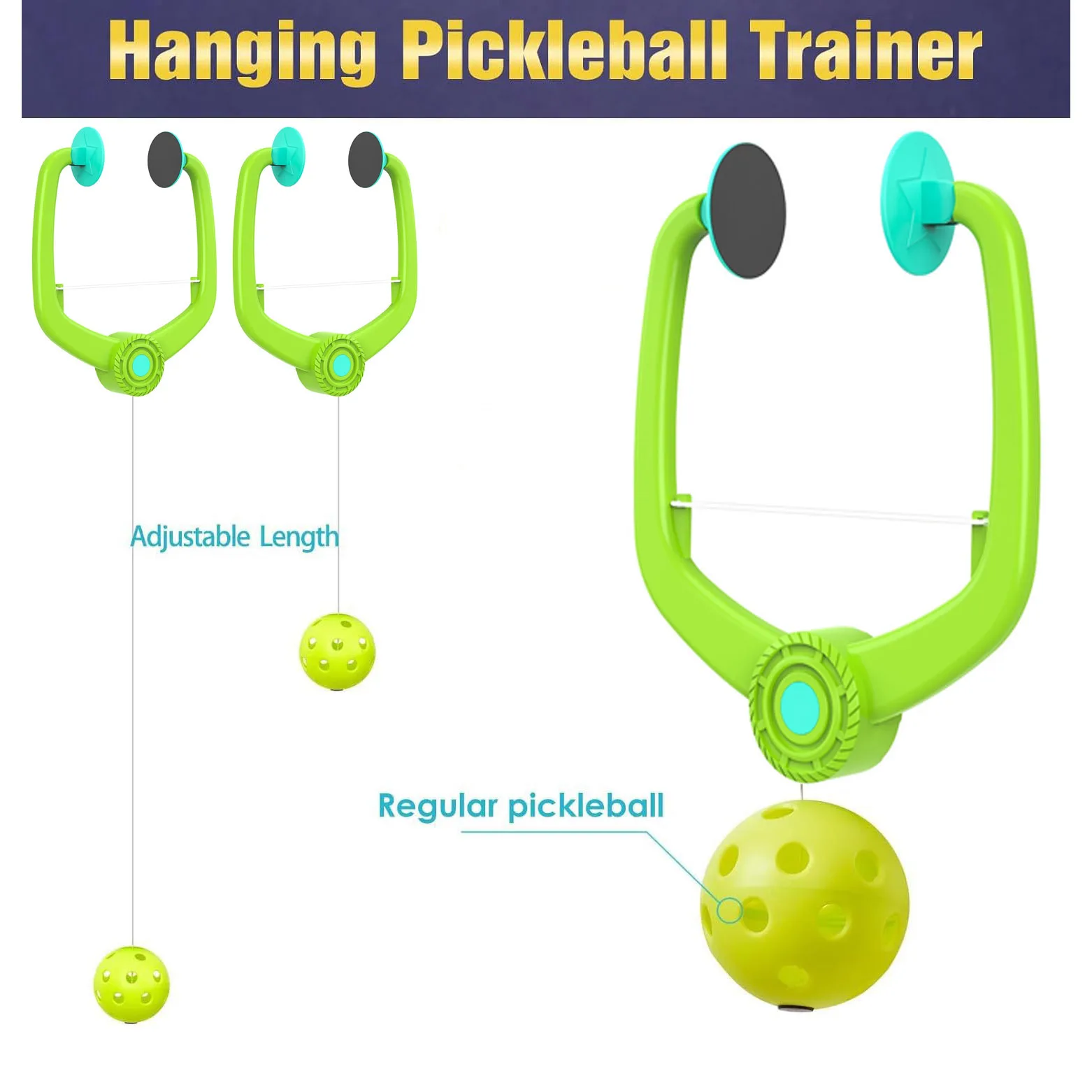 Фото SONGYI Pickleball Practice Equipment для Solo Practice Pickleball Rebounder для тренировок и сеансов Pickleball №2