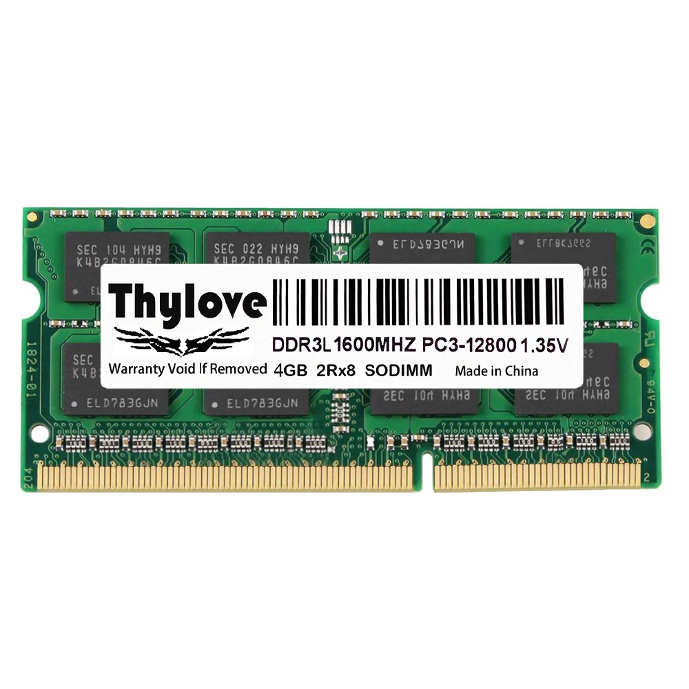 

Оперативная память для ноутбука DDR3L 4 ГБ 8 ГБ PC3L 10600 12800 оперативная Память So-DIMM ОЗУ для ноутбука 1333 МГц 1600 МГц оперативная память для ноутбука ...