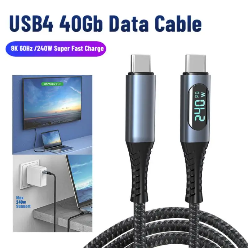 

Interface Type-c Data Line Maximum Support For 240w Super Fast Charging Mobile Accessories Digital Wire Mobile Phone Cable