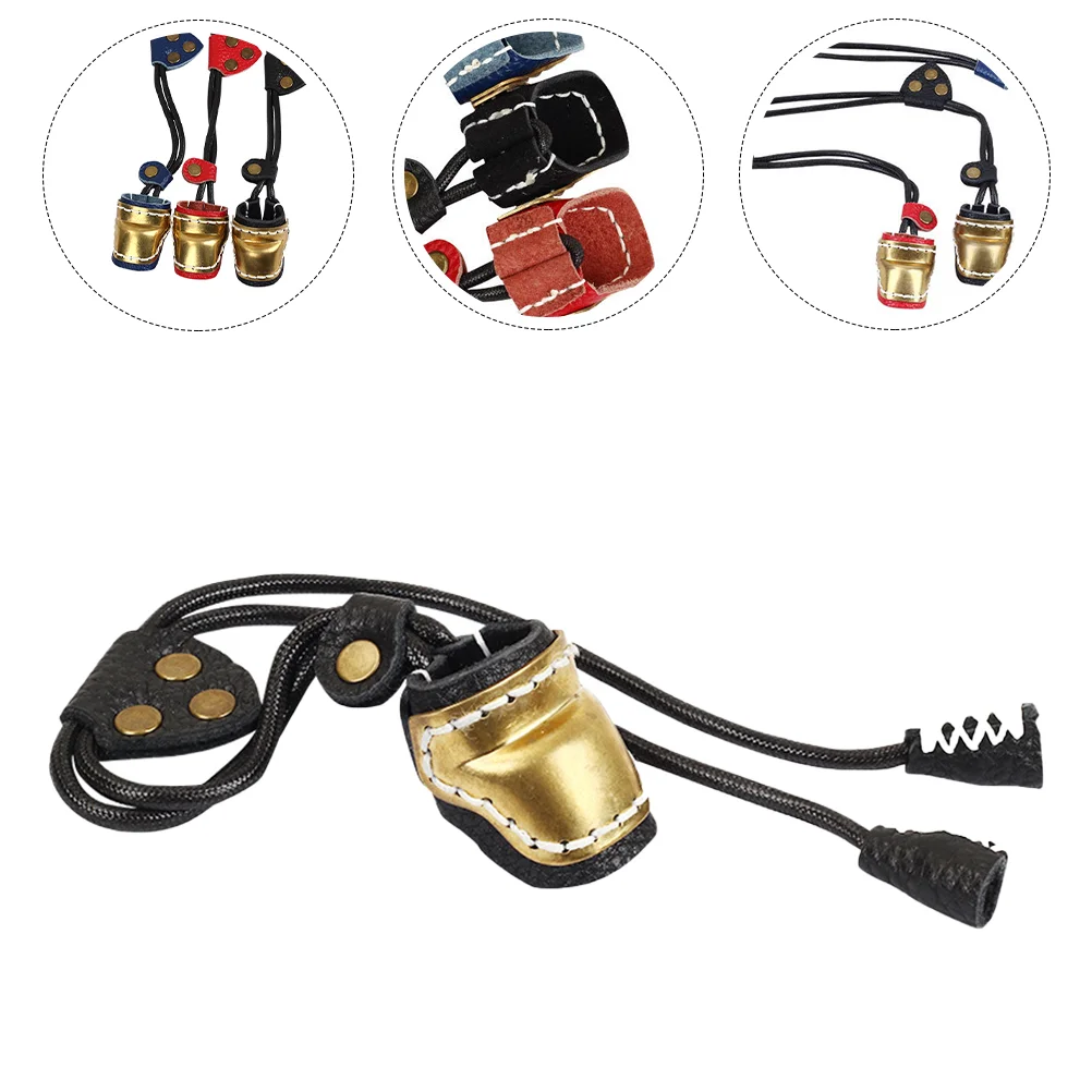 

Finger Archery Protector Thumb Guard Bow Shooting Ringsaver Glove Bowstring String Brass Accessories Sleevesupplies Cover
