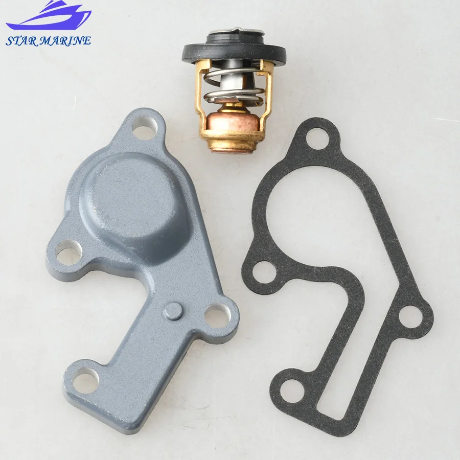 Комплект крышек термостата 682-12413 6E5-12411 для подвесного двигателя Yamaha 2T 9.9HP 15HP
