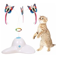 fluffy cat toy butterfly automatic electric butterfly 360 rotating kitten toys interactive cat toys for indoor cats and
