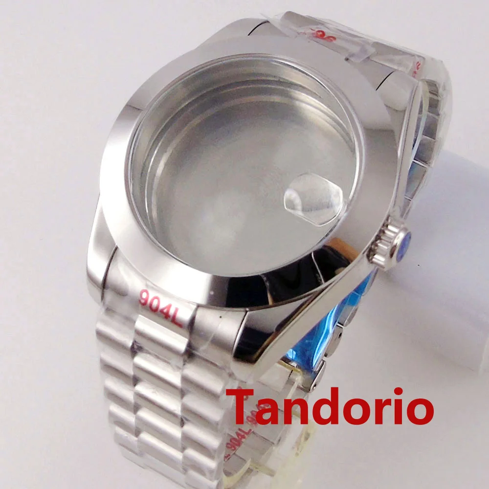 Часы из нержавеющей стали с зеркальным стеклом 36 мм/39 мм