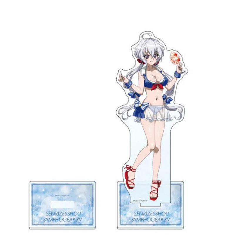 Фото Акриловая фигурка-подставка Senki Zesshou Symphogear 15 см, настольное украшение, коллекционные аксессуары, брелок №4