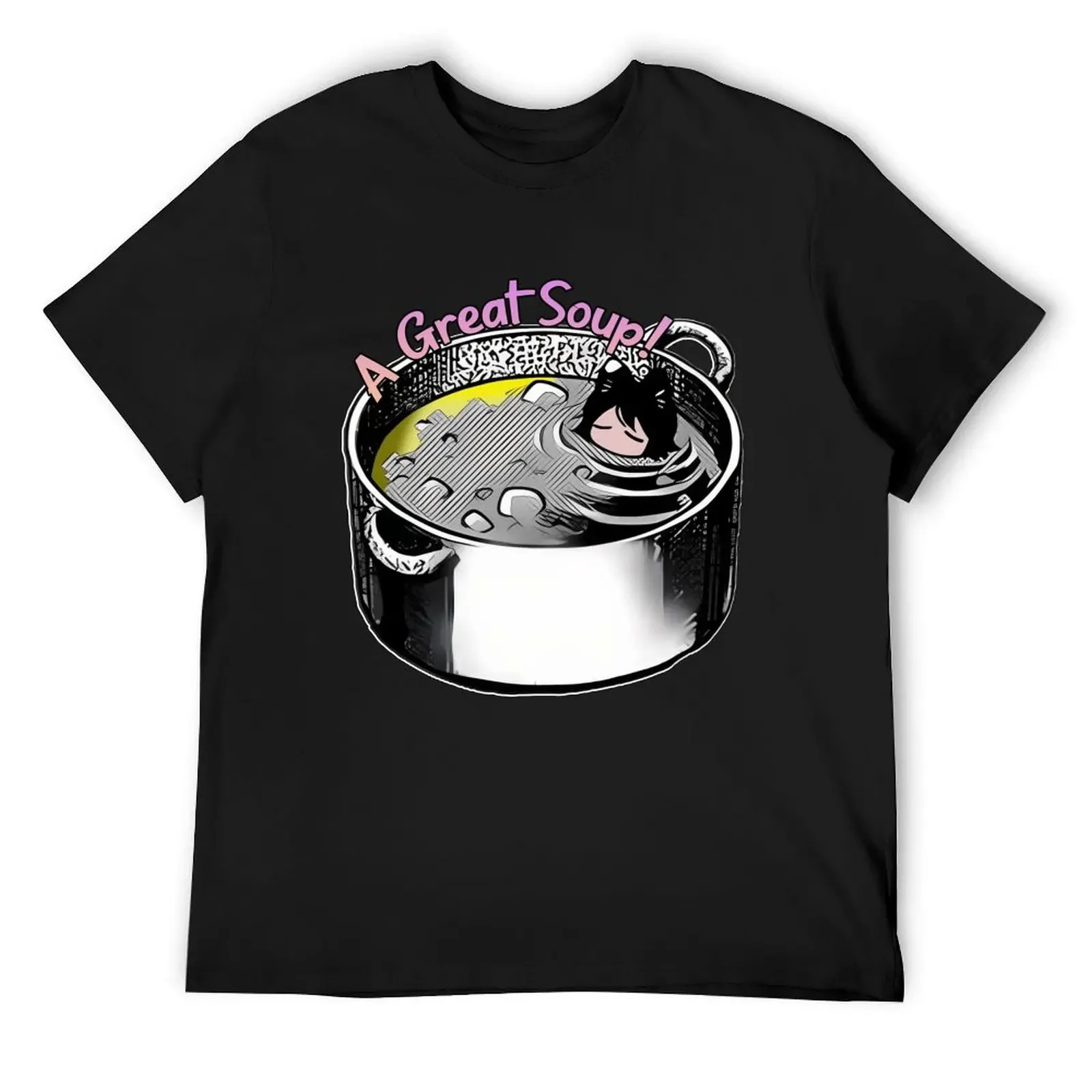 Футболка Dungeon Meshi Catgirl Soup летняя одежда мужская футболка