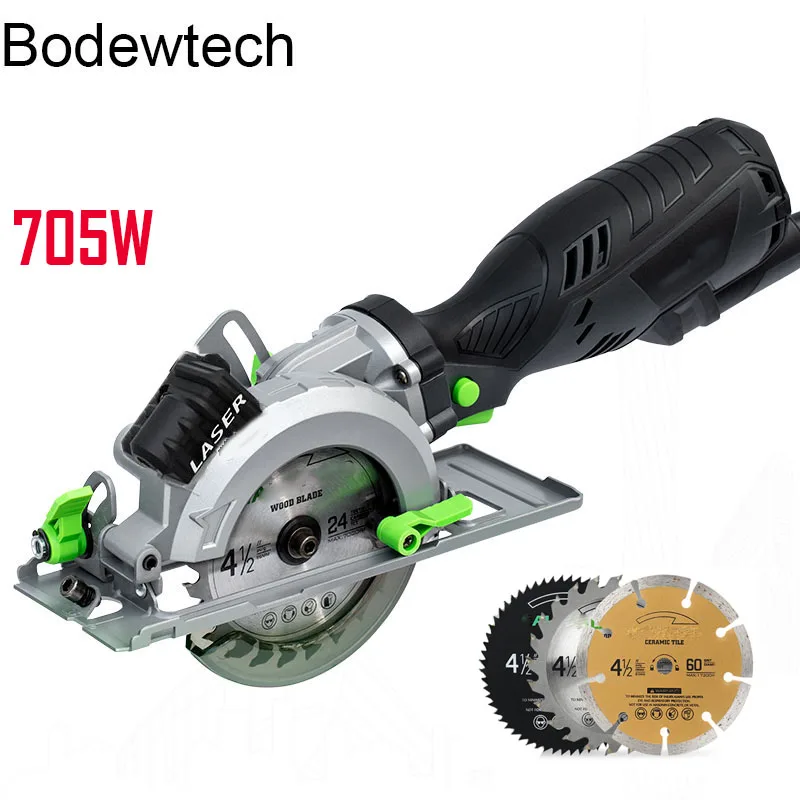 BTC02 705W Electric  Mini Circular Saw  With Laser For Wood cutters,PVC tube  power tool circular saw  45 degree cutting