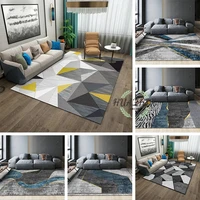 geometric printed carpet living room large area rugs carpet modern home floor mats decoration bedroom washable floor lounge rug